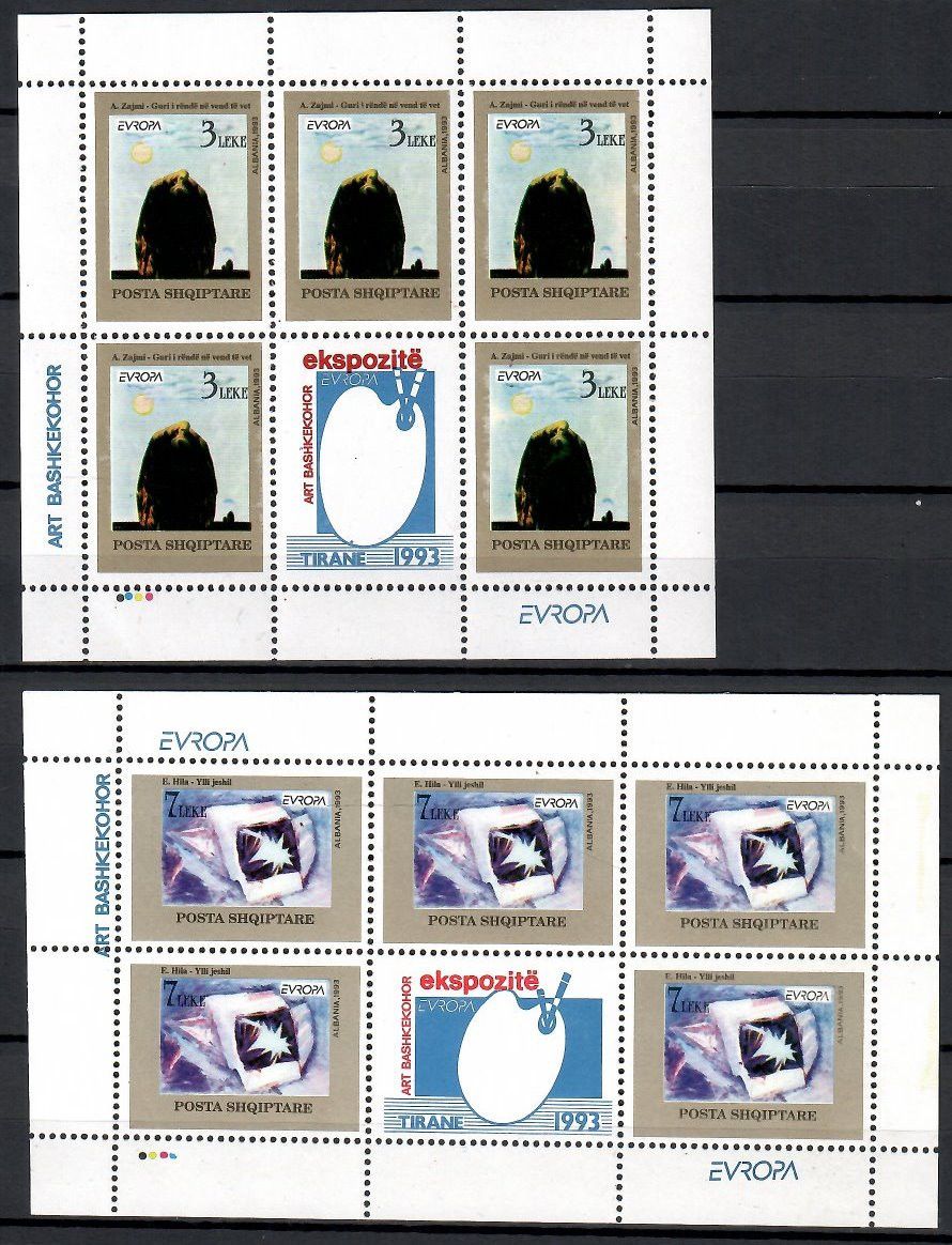 Znaczek Albania 1993 Mi ark 2529-2530 Czyste **