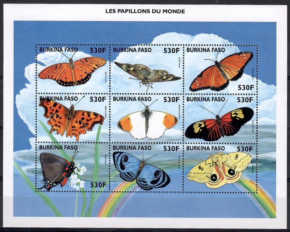 Znaczek Burkina Faso 1998 Mi ark 1580-1588 Czyste **