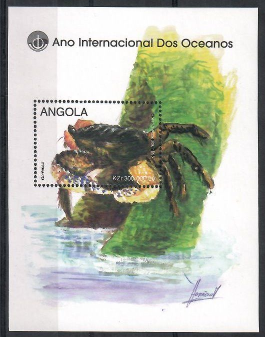 Znaczek Angola 1998 Mi bl 48 Czyste **