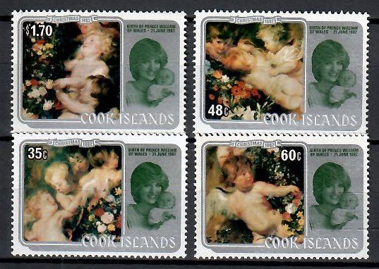 Znaczek Wyspy Cooka 1982 Mi 840-843 Czyste **