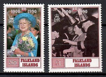 Znaczek Falklandy 1990 Mi 527-528 Czyste **