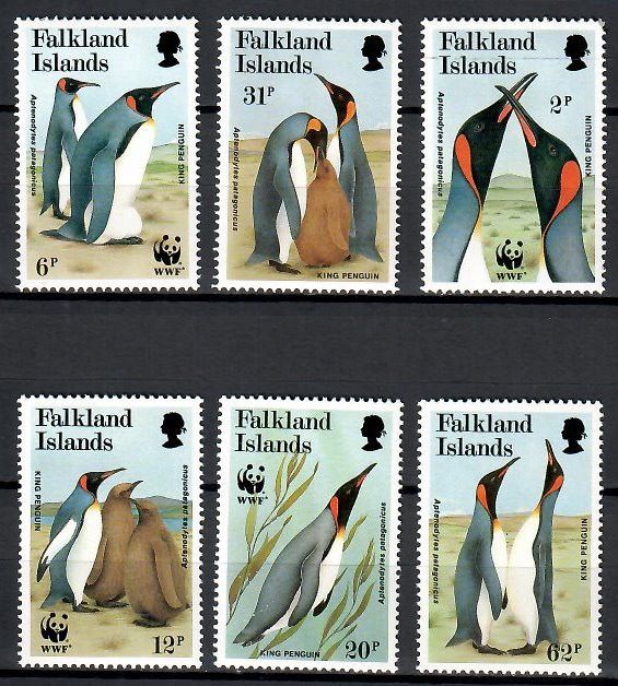 Znaczek Falklandy 1991 Mi 538-543 Czyste **
