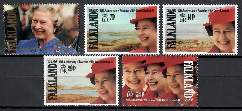 Znaczek Falklandy 1992 Mi 552-556 Czyste **