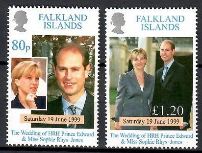 Znaczek Falklandy 1999 Mi 747-748 Czyste **