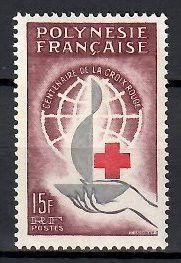 Znaczek Polinezja Francuska 1963 Mi 30 Z podlepką *