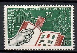 Znaczek Polinezja Francuska 1964 Mi 32 Z podlepką *
