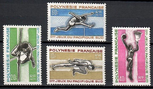 Znaczek Polinezja Francuska 1966 Mi 63-66 Z podlepką *