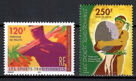 Znaczek Polinezja Francuska 2000 Mi 826-827 Czyste **