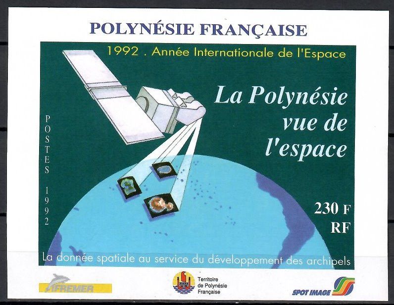 Znaczek Polinezja Francuska 1992 Mi bl 19 Czyste **