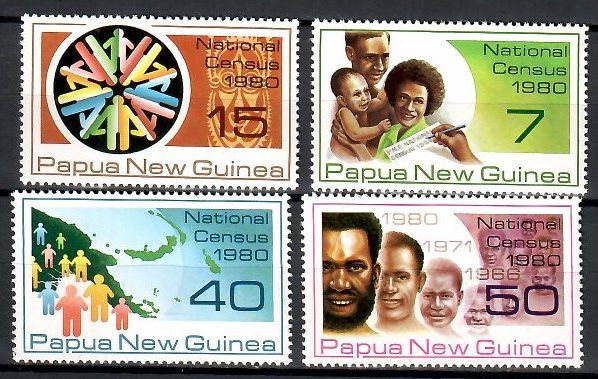 Znaczek Papua Nowa Gwinea 1980 Mi 390-393 Czyste **