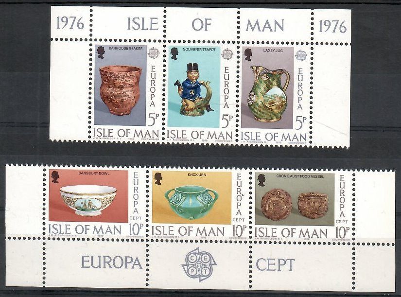 Znaczek Wyspa Man 1976 Mi 82-87 Czyste **