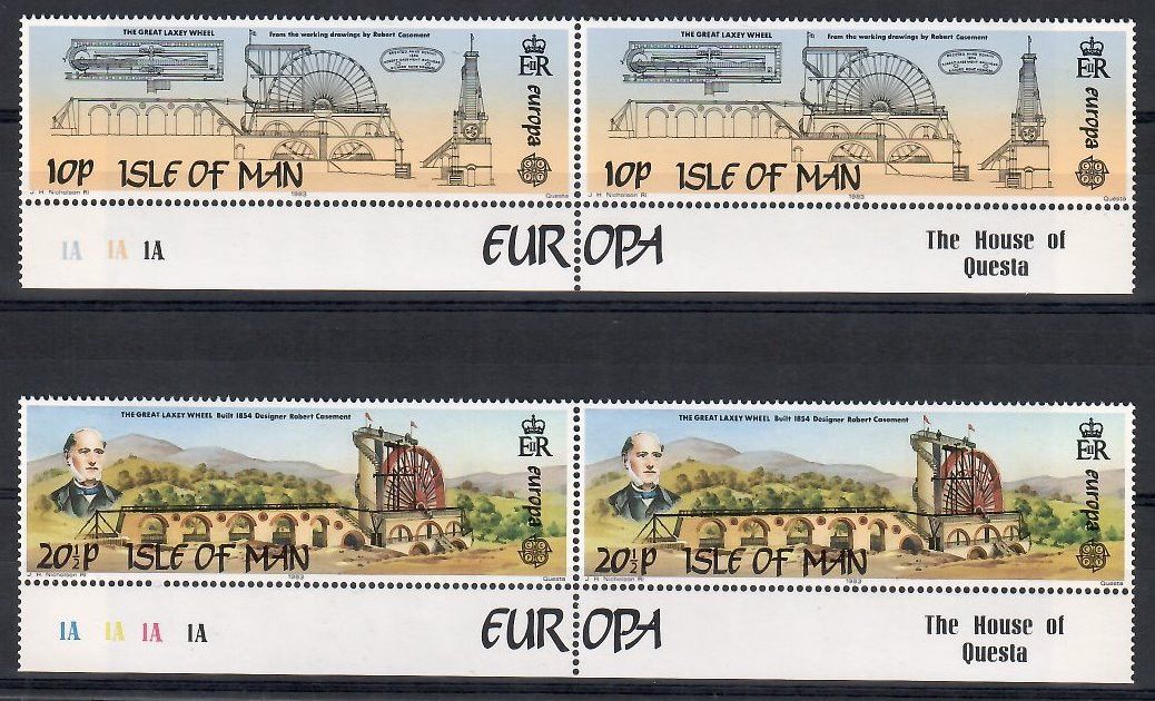 Znaczek Wyspa Man 1983 Mi 240-241 Czyste **