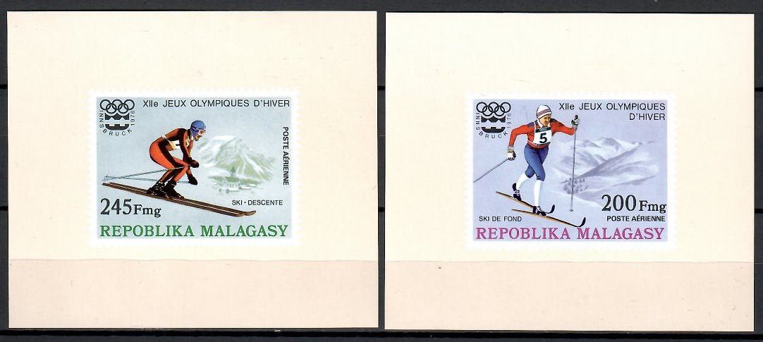 Znaczek Madagaskar 1975 Mi 770-771 Czyste **