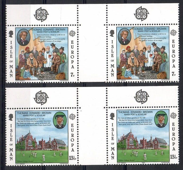 Znaczek Wyspa Man 1980 Mi 164-165 Czyste **