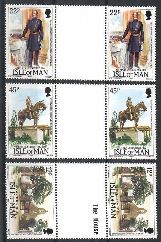 Znaczek Wyspa Man 1985 Mi 292-294 Czyste **