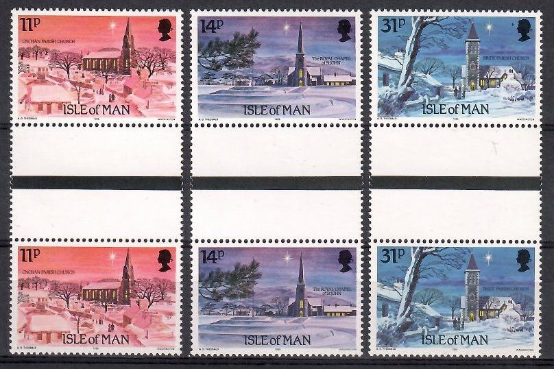 Znaczek Wyspa Man 1985 Mi 295-297 Czyste **