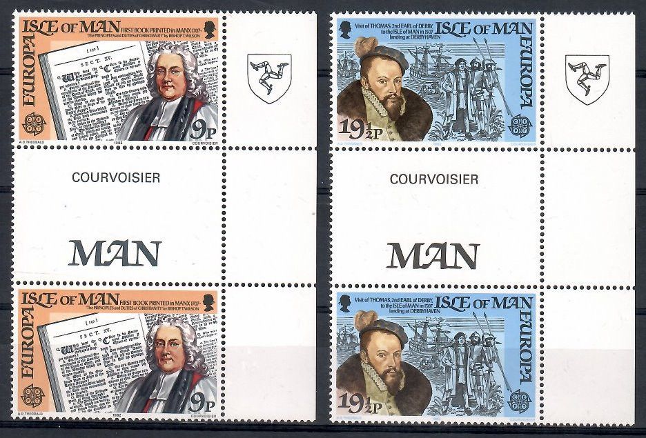 Znaczek Wyspa Man 1982 Mi 213-214 Czyste **