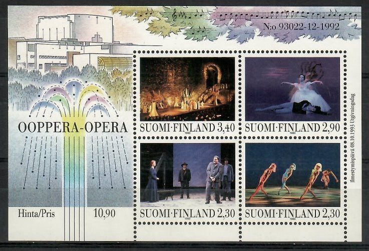Znaczek Finlandia 1993 Mi bl 10 Czyste **