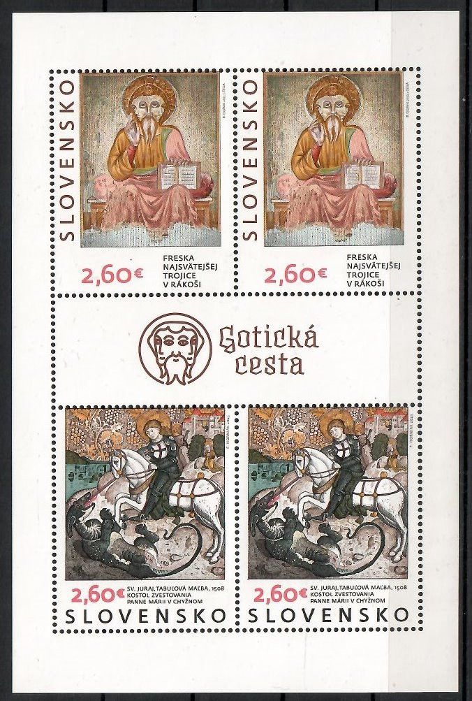 Znaczek Słowacja 2023 Mi ark 1004-1005 Czyste **