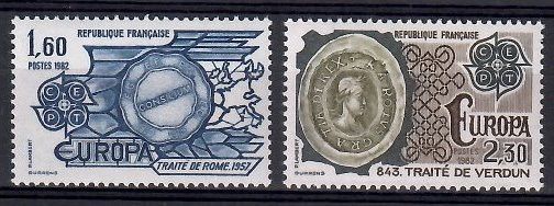 Znaczek Francja 1982 Mi 2329-2330 Czyste **