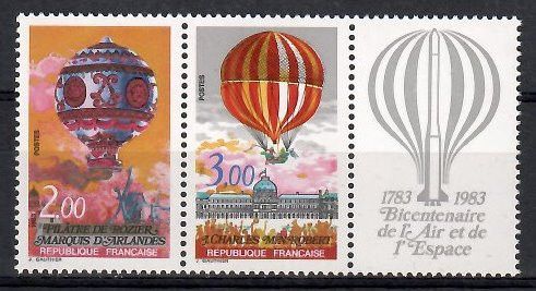 Znaczek Francja 1983 Mi 2387-2388 Czyste **