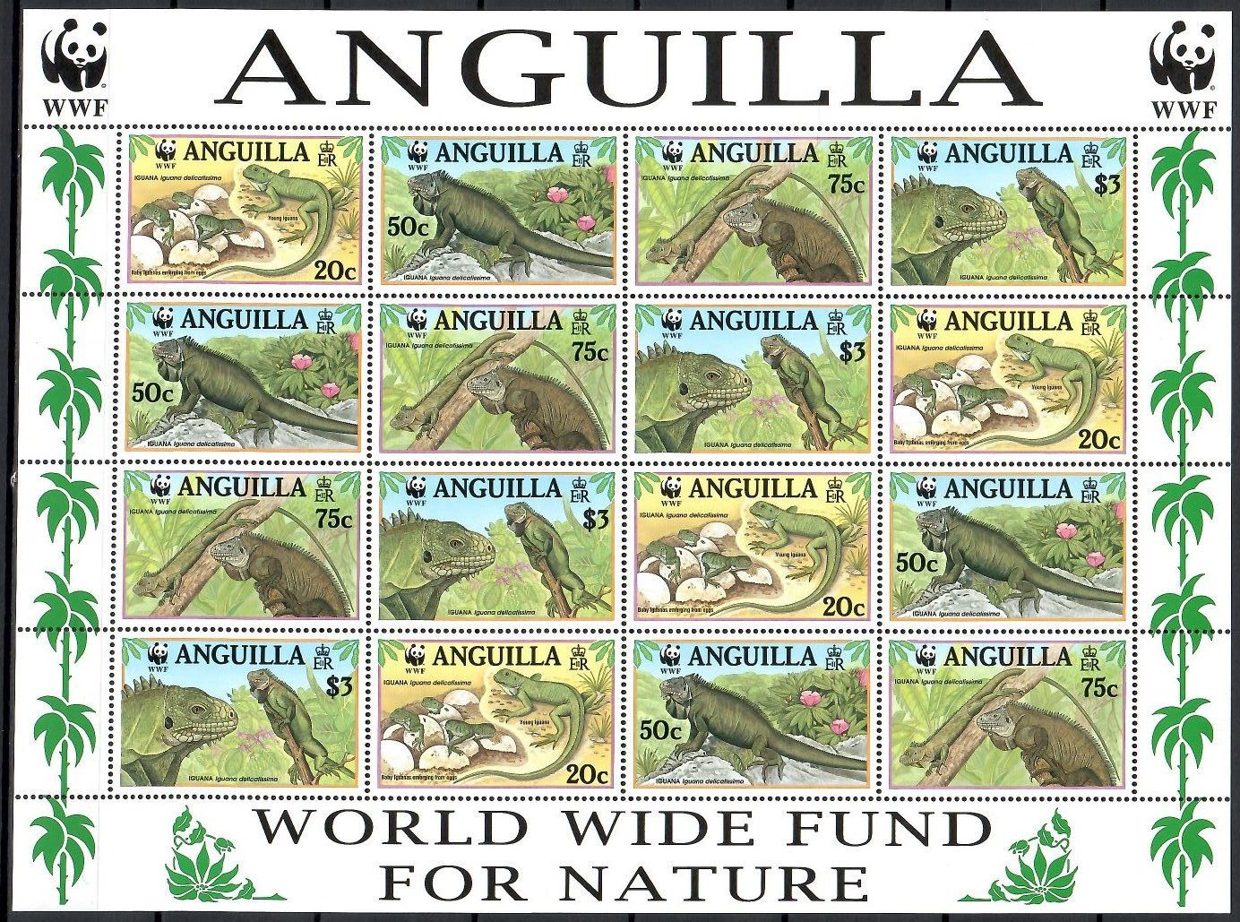 Znaczek Anguilla 1997 Mi ark 988-991 Czyste **