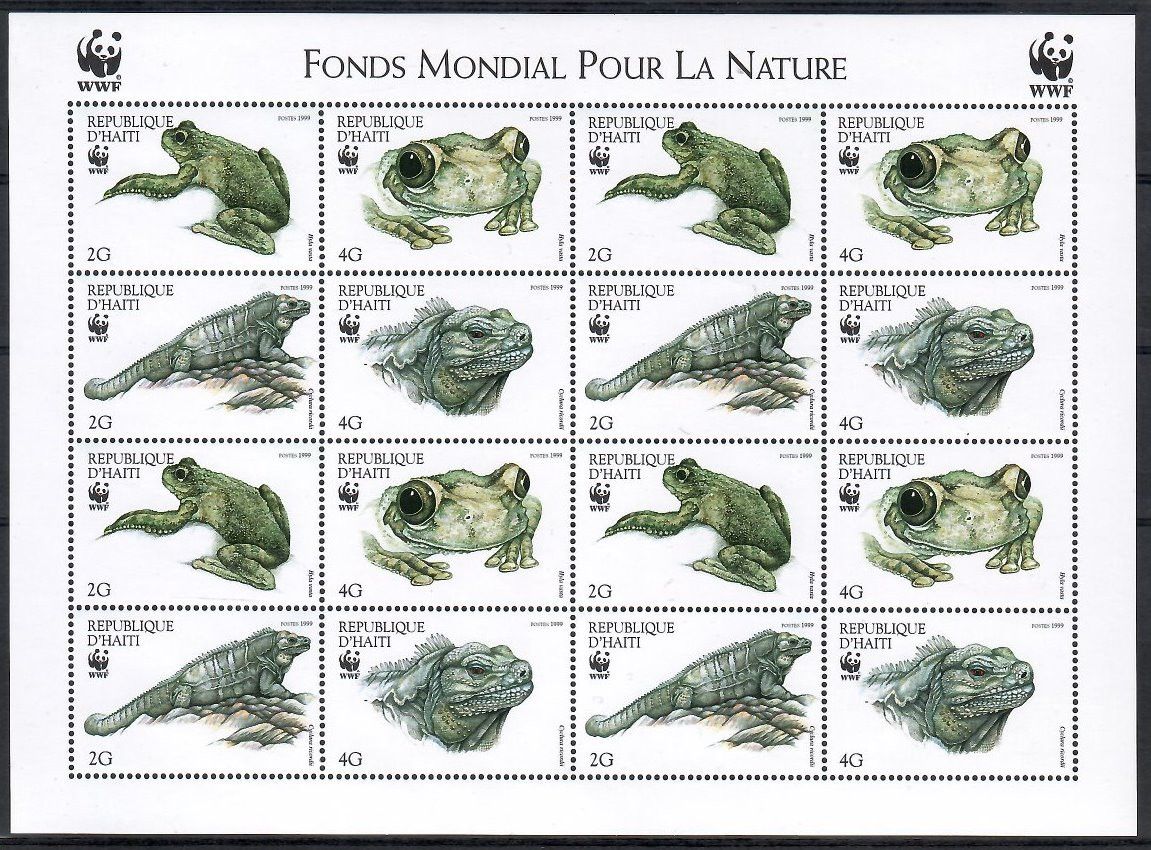 Znaczek Haiti 1999 Mi ark 1588-1591 Czyste **