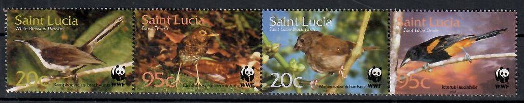 Znaczek Saint Lucia 2001 Mi 1142-1145 Czyste **