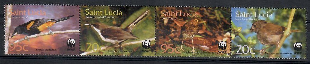 Znaczek Saint Lucia 2001 Mi 1142-1145 Czyste **