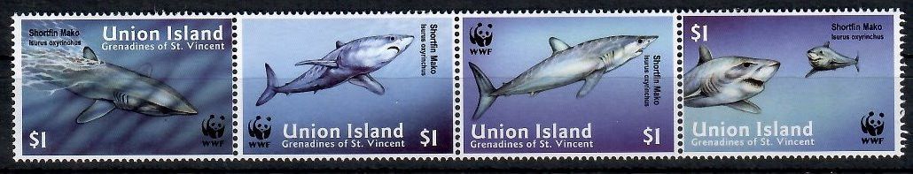 Union Islands 2002 Mi 269-272 Czyste **