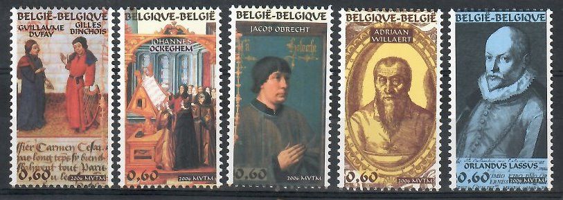 Znaczek Belgia 2006 Mi 3519-3523 Czyste **
