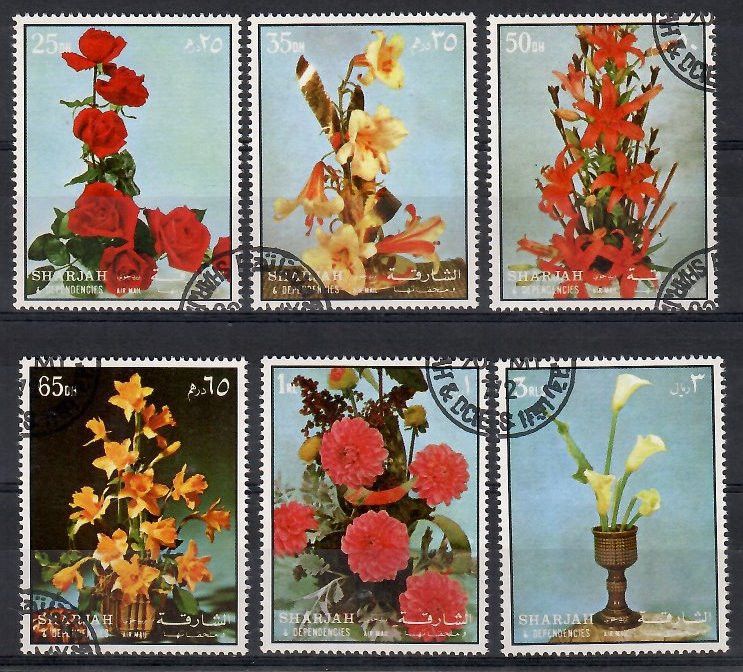 Znaczek Sharjah 1972 Mi abo 1210-1215 Stemplowane