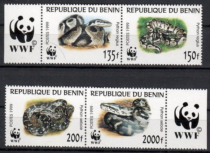 Znaczek Benin 1999 Mi 1159-1162 Czyste **