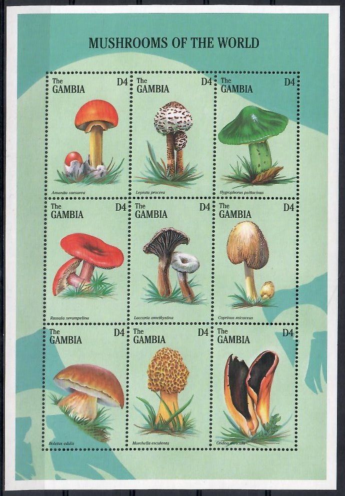 Znaczek Gambia 1997 Mi ark 2622-2630 Czyste **
