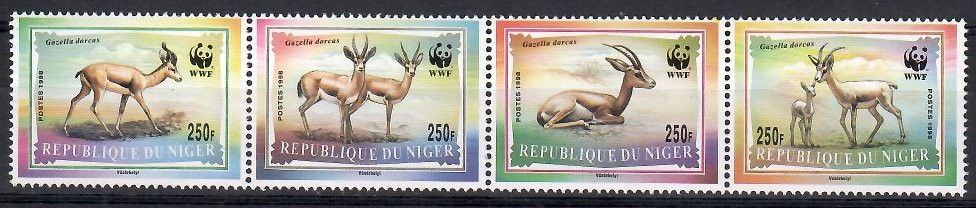 Znaczek Niger 1998 Mi 1460-1463 Czyste **