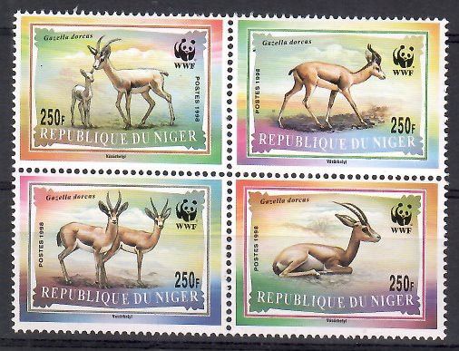 Znaczek Niger 1998 Mi 1460-1463 Czyste **
