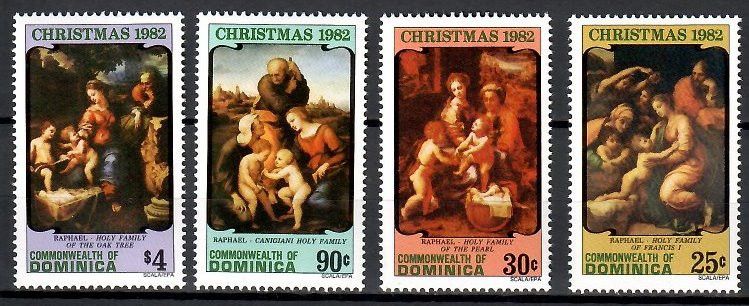 Znaczek Dominika 1982 Mi 800-803 Czyste **