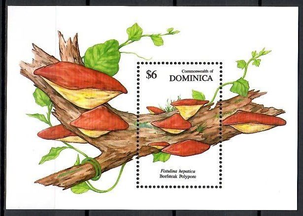 Znaczek Dominika 1991 Mi bl 182 Czyste **