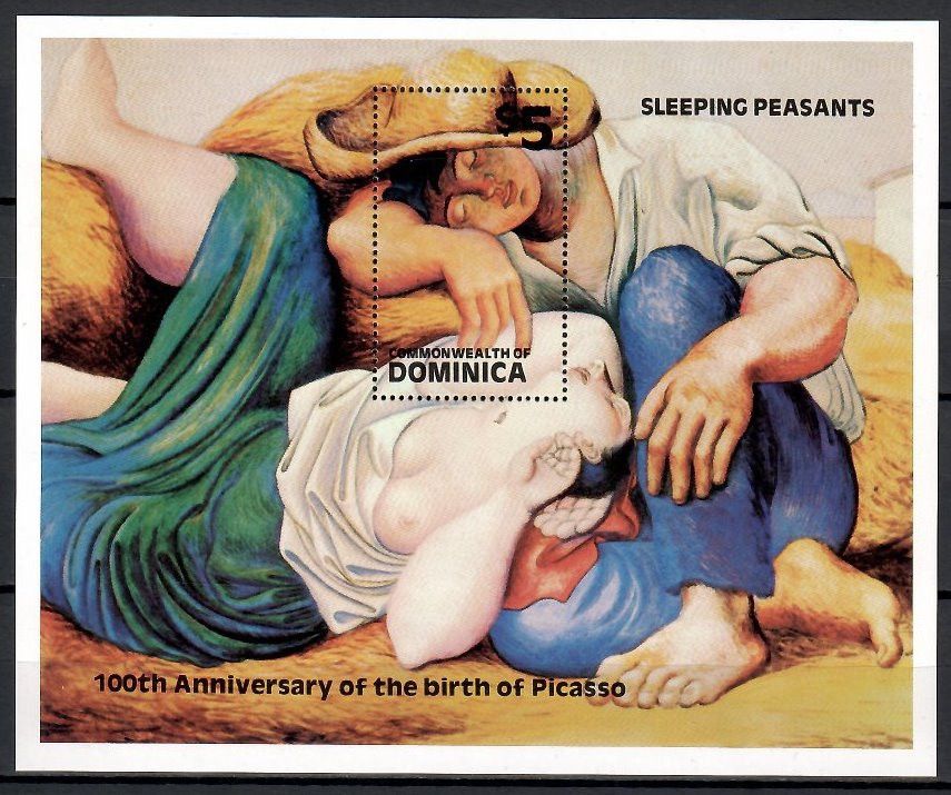 Znaczek Dominika 1981 Mi bl 72 Czyste **