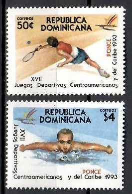Znaczek Dominikana 1993 Mi 1680-1681 Czyste **