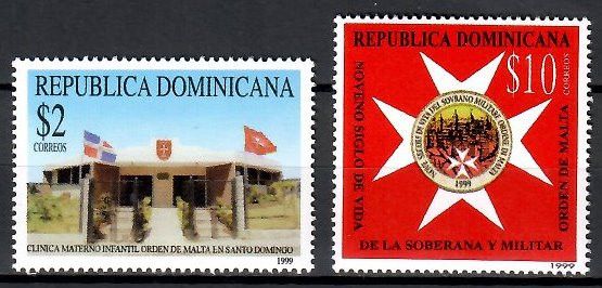 Znaczek Dominikana 1999 Mi 1970-1971 Czyste **