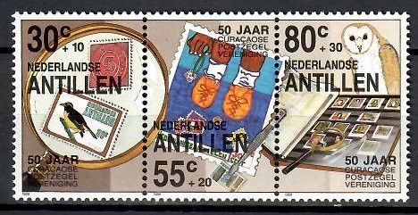Znaczek Antyle Holenderskie 1989 Mi 652-654 Czyste **