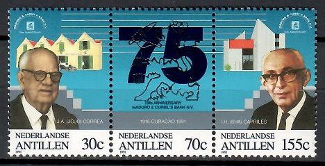 Znaczek Antyle Holenderskie 1991 Mi 736-738 Czyste **