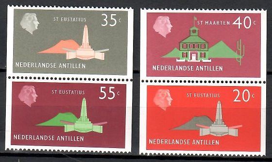 Znaczek Antyle Holenderskie 1977 Mi 348-351C Czyste **