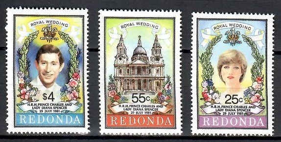 Znaczek Redonda 1981 Mi 72-74 Czyste **