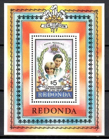 Znaczek Redonda 1981 Mi bl 11 Czyste **