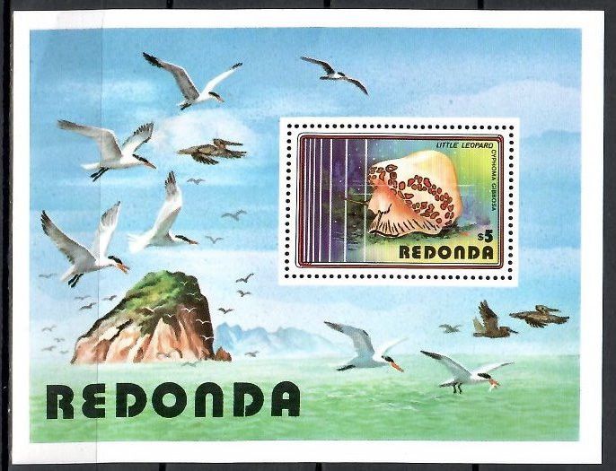 Znaczek Redonda 1980 Mi bl 6 Czyste **
