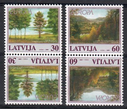 Znaczek Łotwa 1999 Mi 496-497 Czyste **