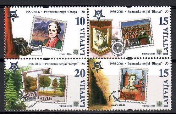 Znaczek Łotwa 2006 Mi 656-659 Czyste **