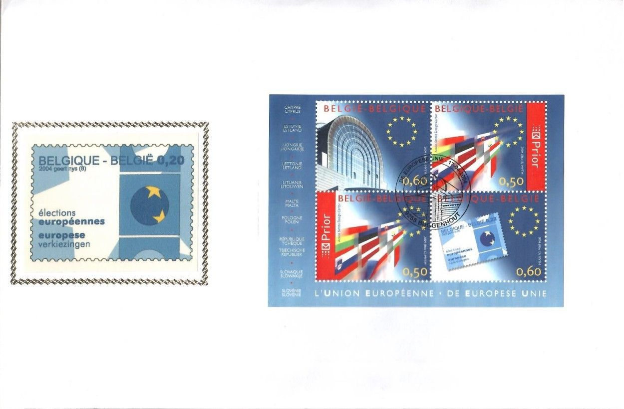 Znaczek Belgia 2004 Mi bl 94 FDC